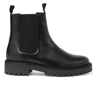 IRIS&INK Black leather Chelsea boots